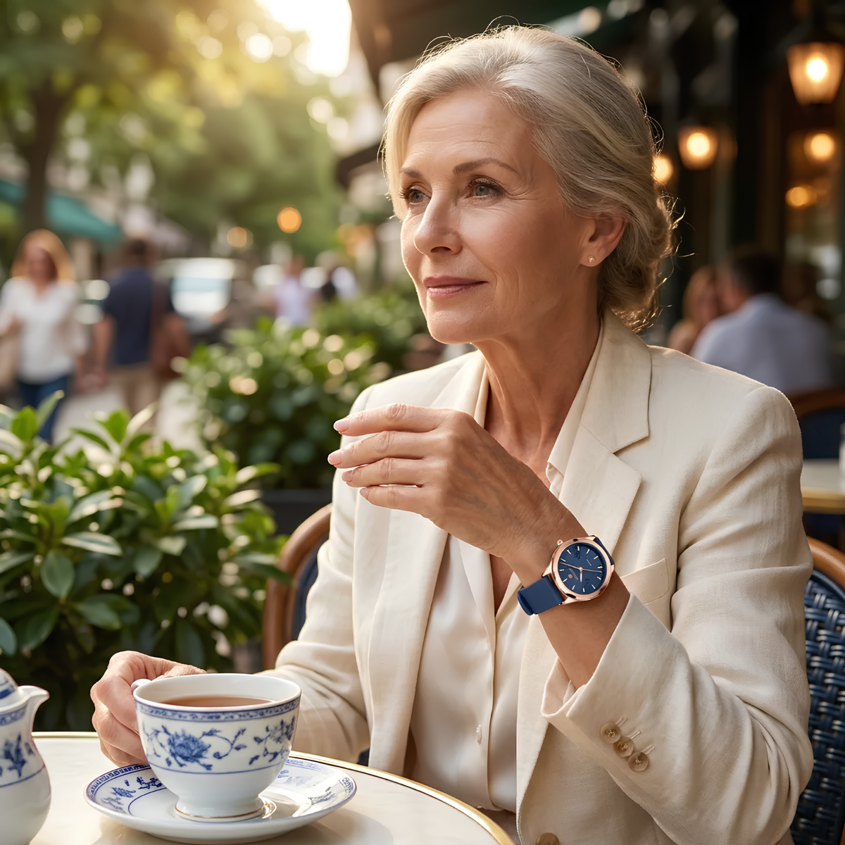 Varrena - Women's Quartz Waterproof Silicone Strap Watch