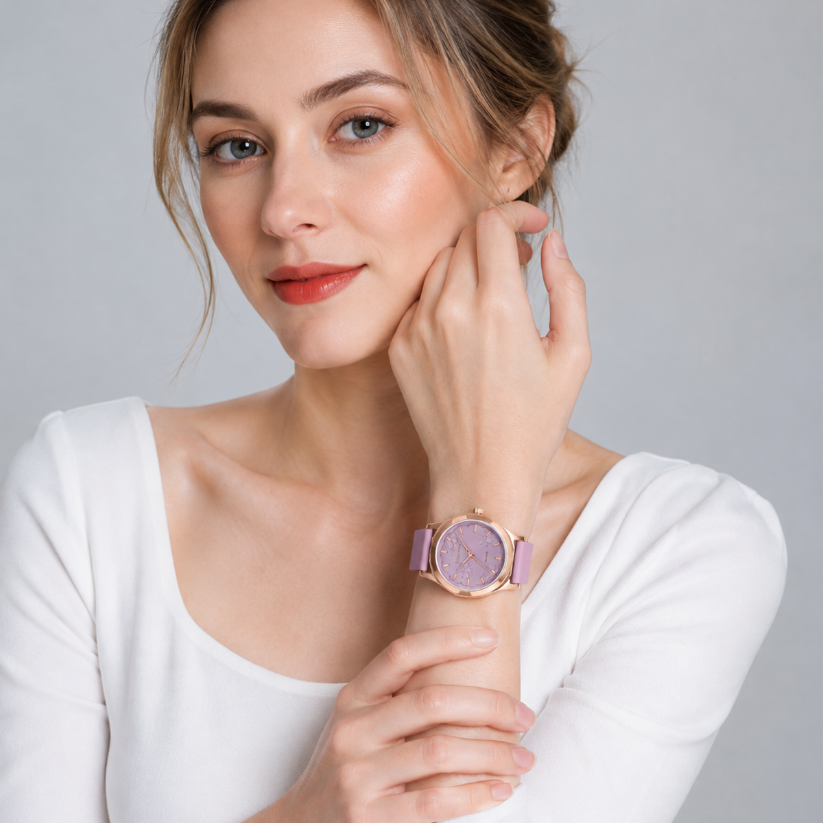 Ledro - Women's Quartz Waterproof Silicone Strap Watch