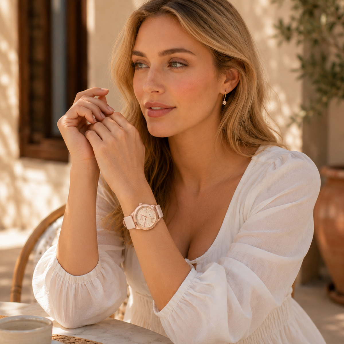 Ledro - Women's Quartz Waterproof Silicone Strap Watch